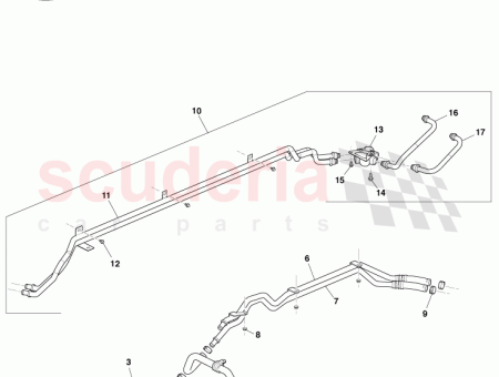 Photo of Hose Transmission Oil Cooler Outlet 9D33 7F120…