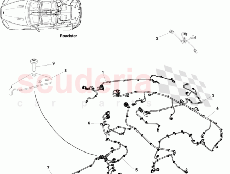 Photo of HARNESS ASSY TAILGATE COUPE 8G33 14A227…