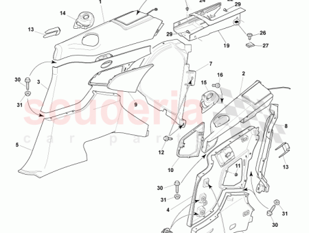Photo of Speaker Grille Rear Quarter LH EG43 L312A95…