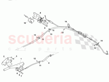 Photo of HANDBRAKE HANDLEVER 4G43 2C637…