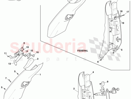 Photo of BRACKET BODY PILLAR UPPER REAR AD43 313A68…