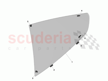 Photo of Glass Rear Quarter LH CD33 N29701…