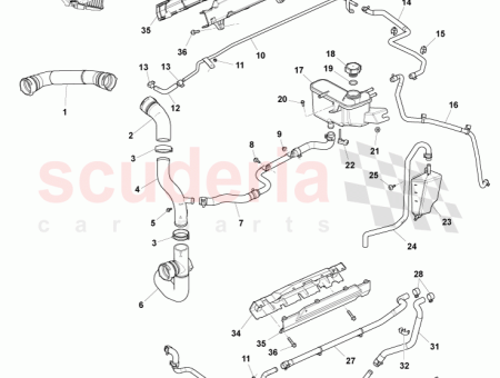 Photo of HOSE ASSY BYPASS TUBE TO THERMOSTAT AD23 8555…