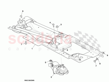 Photo of Linkage Assembly Windscreen Wiper RHD CD43 17504…