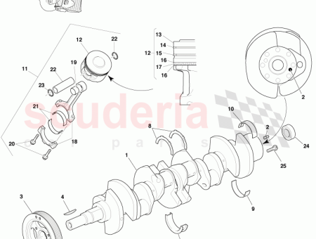 Photo of Piston and connecting rod assy…
