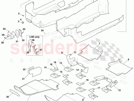 Photo of V8 RHD FRONT REAR CARPET KIT BLUE HAZE…