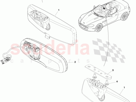 Photo of SPACER INTERIOR MIRROR 6G33 L16K695…