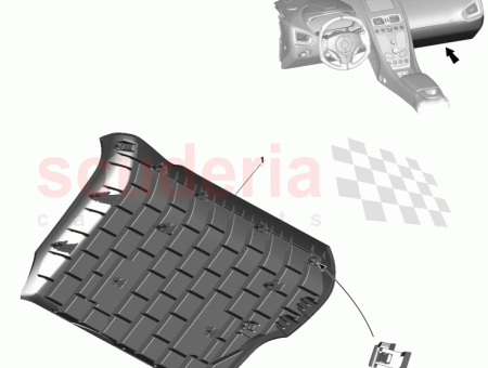 Photo of Cover Assy IP Lower Passenger Side LHD DD33…