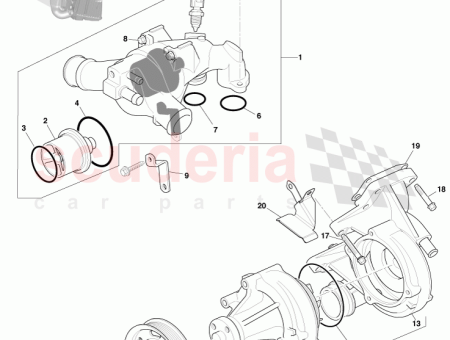 Photo of Cover Assy Water Pump CD33 8A513…
