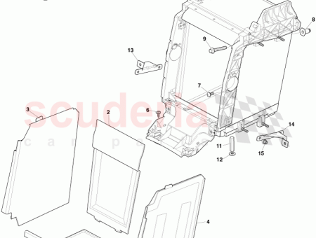 Photo of Lining assy stowage compartment RHS…