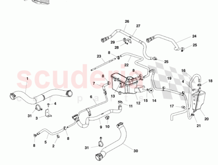 Photo of HOSE ENGINE COOL RETURN 6G33 8C289…
