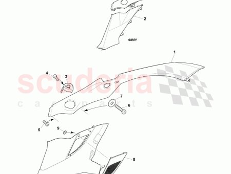 Photo of Speaker Grille Rear Quarter Lower RH 9D33 310B08…