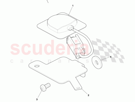 Photo of VOLANTE ONLY GPS ANTENNA MOUNTING BRACKET 6G43 10E921…