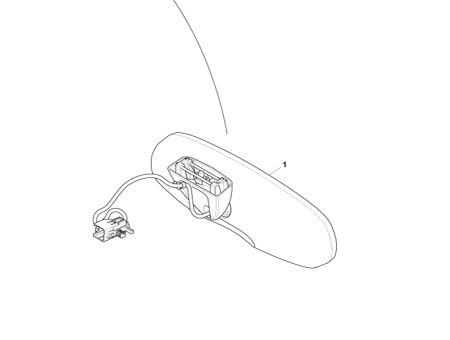 Photo of INTERIOR REAR VIEW MIRROR WITH EC AND GDO…