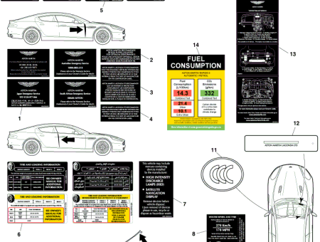 Photo of TYRE DATA LABEL KD43 69014…