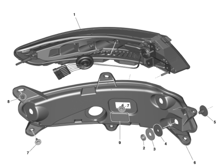 Photo of LAMP PANEL LH CD33 13A603…