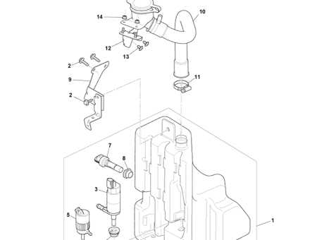 Photo of WASH RESERVOIR ONLY 4G43 17B613 A…