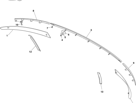 Photo of DECKLID FINISHER CTR KD43 13554…