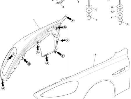 Photo of EXTERIOR FENDER CLIP 4G43 023A50…