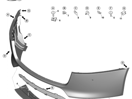 Photo of MESH LWR FRT GRILL DD43 8156…