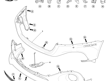 Photo of COVER ASSY FRT BMP R KD43 17D957…
