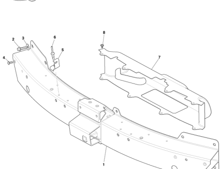 Photo of BUMPER BEAM ASSEMBLY FRONT AD43 17F033…