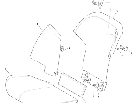 Photo of RR SEAT BACK ASSY LH CG43 60033…