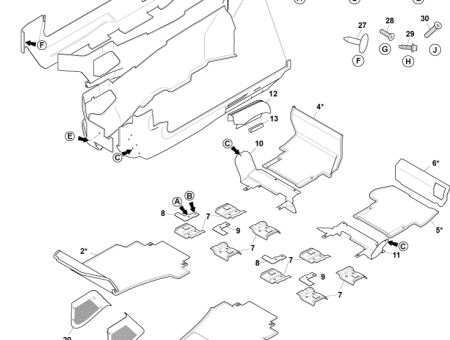 Photo of KIT ASSY FLR CRPT LH DD43 281B13…
