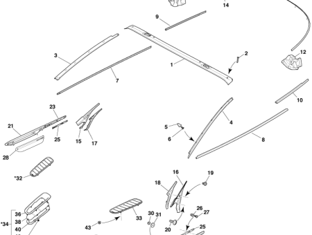Photo of RR QTR GLASS WAIST FG43 1228495…
