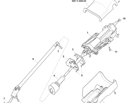 Photo of Shaft Assy Steering Column Intermediate 4G43 3C662…