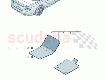 Photo of 1 set foot mats 3SB 863 691…