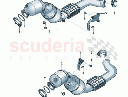 Photo of Exhaust pipe with catalyst and particulate filter…