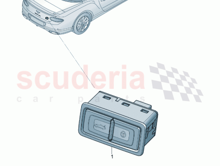 Photo of Pushbutton for rear lid actuation…