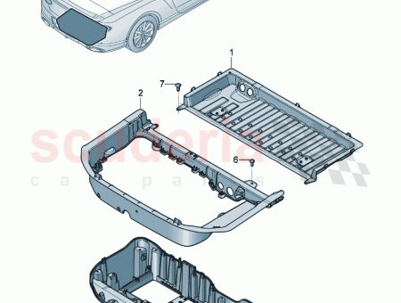 Photo of Battery housing lower section…