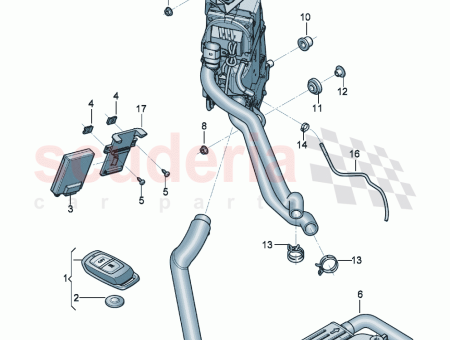 Photo of Auxiliary heater for coolant circuit D 04 07…