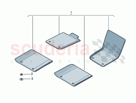 Photo of 1 set foot mats 3SC 863 691…