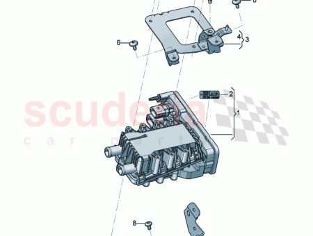 Photo of bracket for heat exchanger…