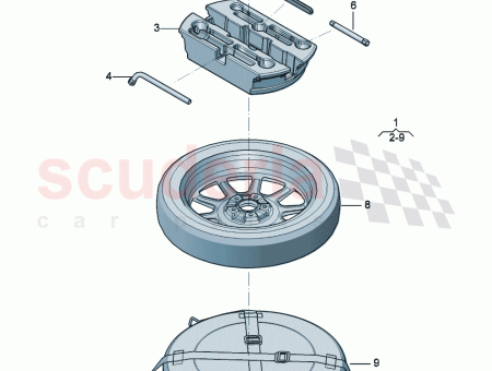 Photo of Temporary spare wheel set…