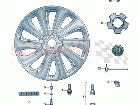 Photo of Aluminium rim…