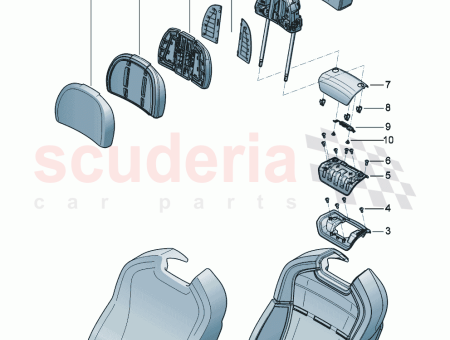 Photo of padding for backrest with heater element 3SE 881…