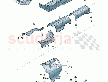 Photo of Heat shield for rear silencer 3SE 804…