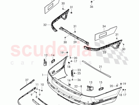 Photo of 1 set of trim stripes bumper 3Y5 898…