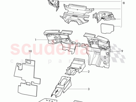 Photo of sound absorber for rear panel…