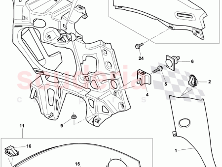 Photo of Seat belt guide trim top tether…