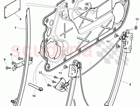 Photo of adjuster unit window regulator…