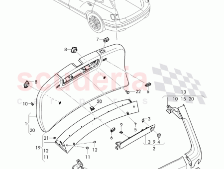 Photo of trim panel for hatch gate 36A 867 608…