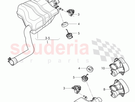 Photo of Exhaust muffler with exhaust flap 4W0 253 609…