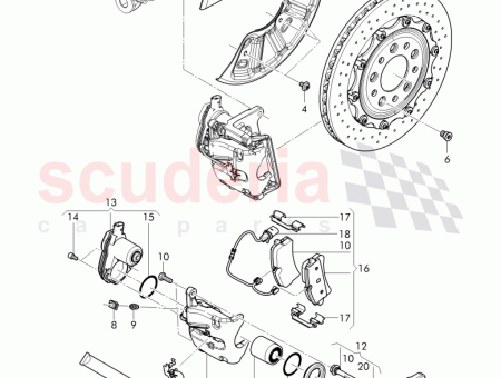 Photo of 1 Set of brake pads with wear indicator…