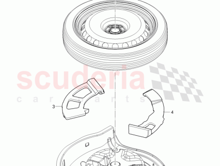 Photo of support for spare wheel 3W0 803…