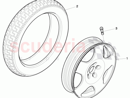 Photo of diagonal ply tyre emergency…
